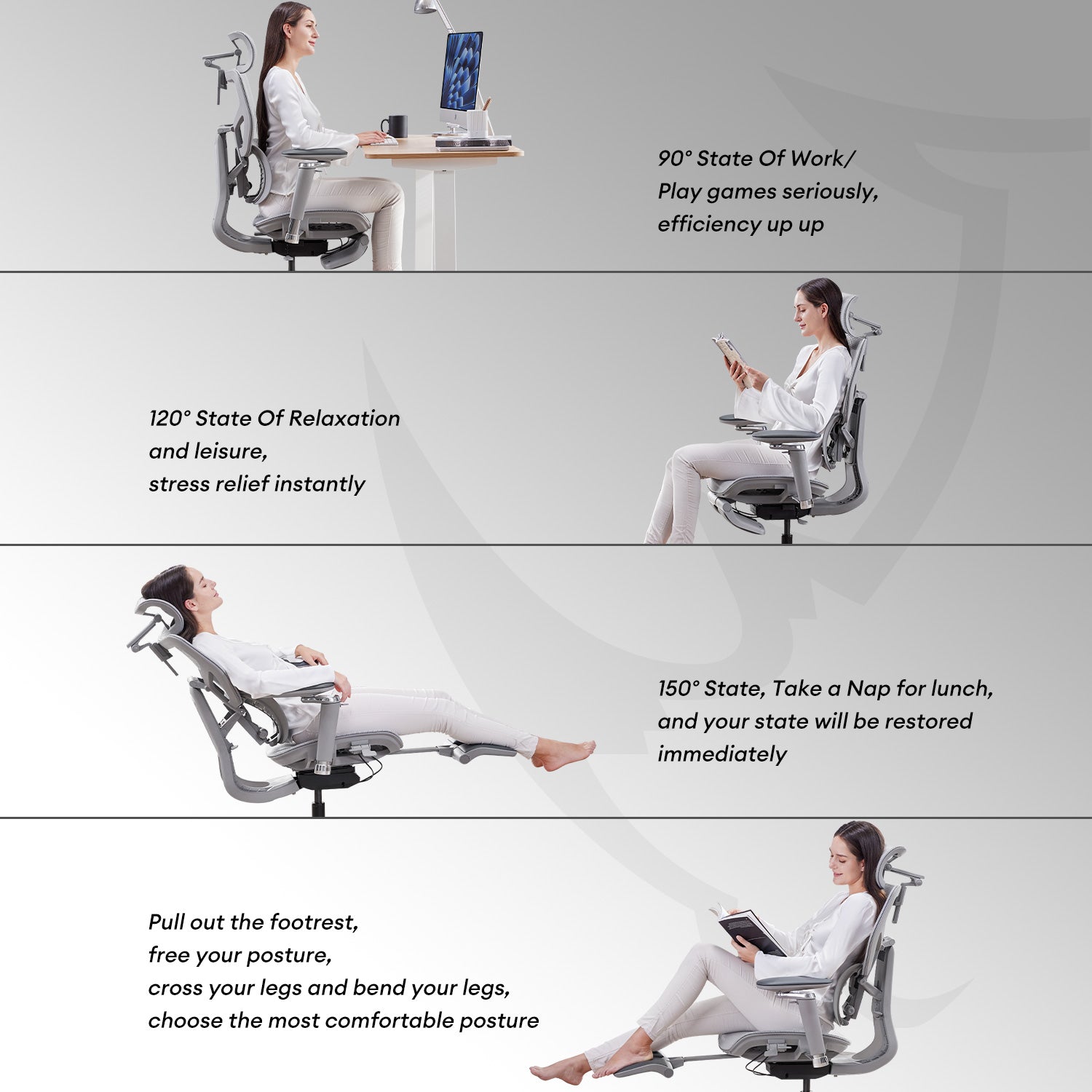 MUSSO X700 GlideTrack Ergonomic Office Chair